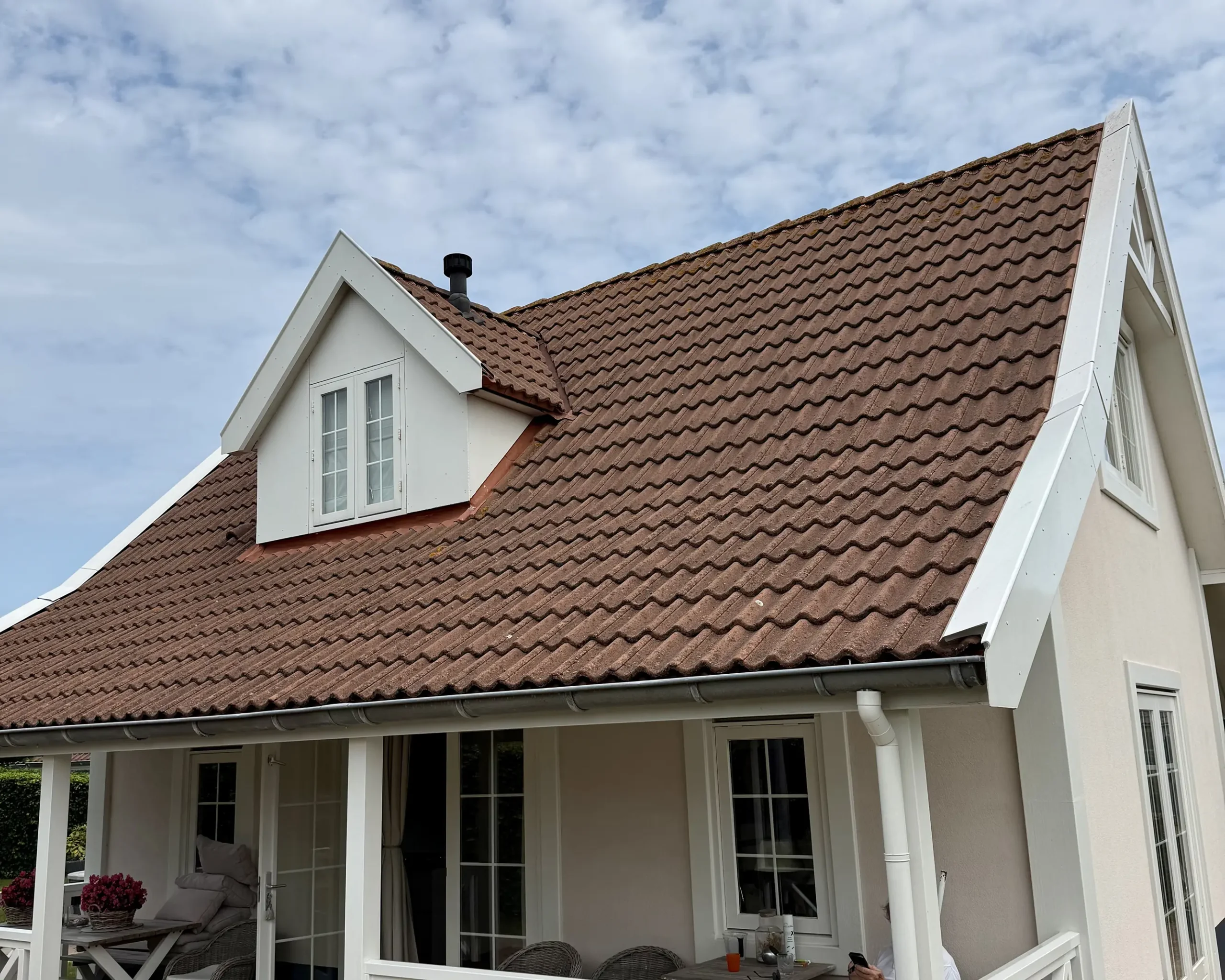 Gereinigd dak van een woning in het Westland